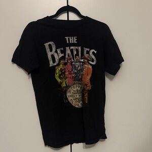 The Beatles Black Short Sleeve Tee